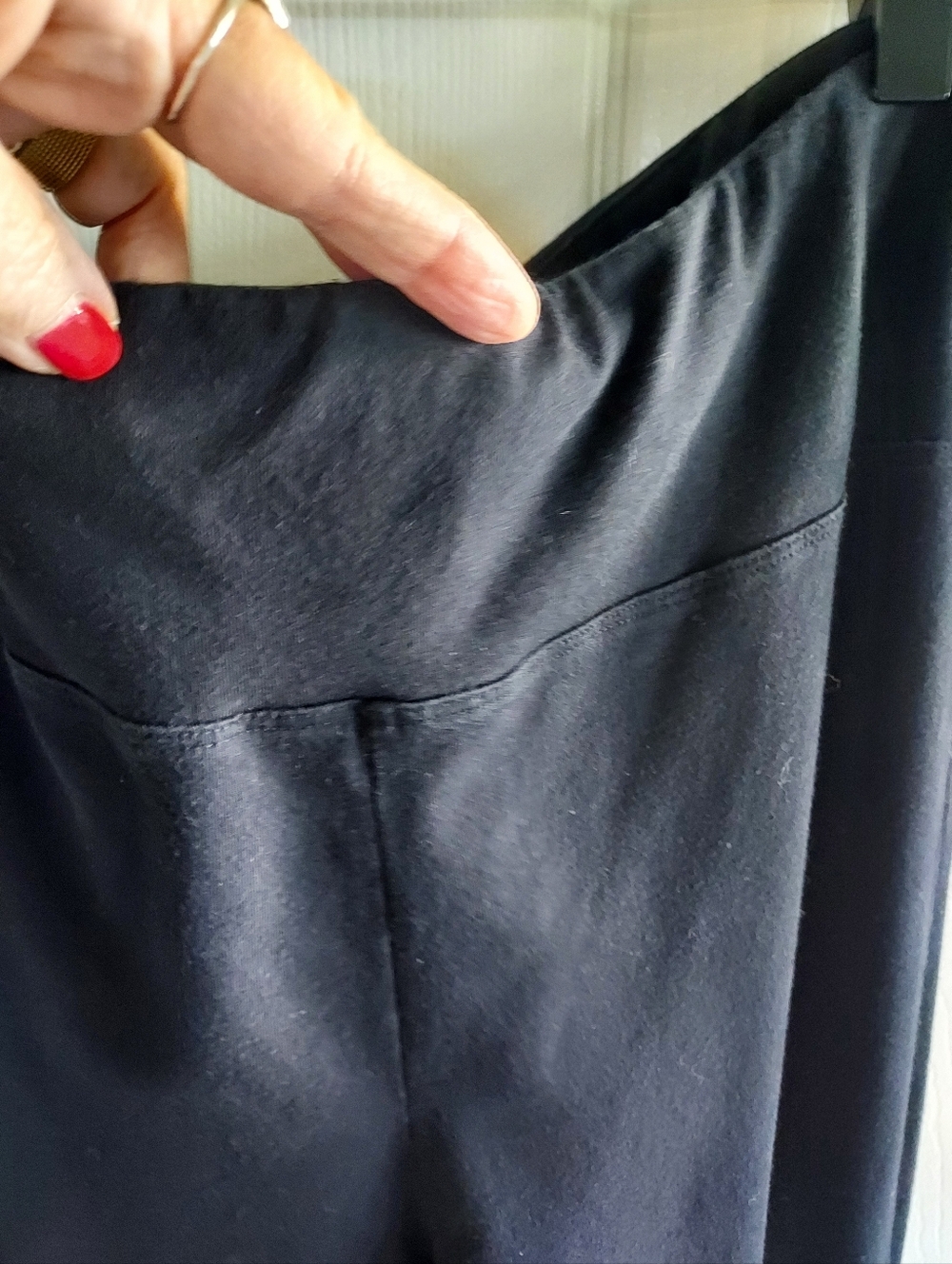 Johnny Was Black Leggings with Colorful Embroidery - Picture 6 of 10